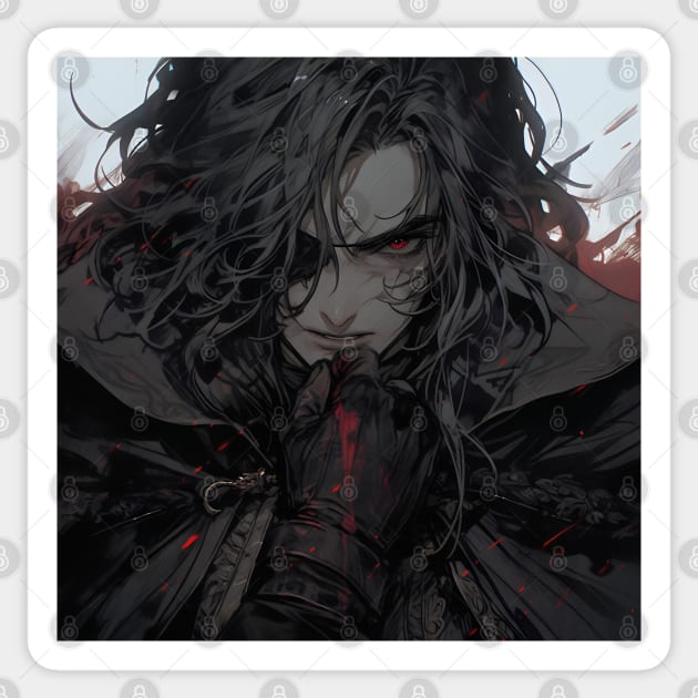 Hunters of the Dark: Explore the Supernatural World with Vampire Hunter D. Illustrations: Bloodlust Sticker by insaneLEDP